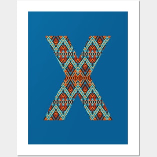 Letter X- boho design Posters and Art